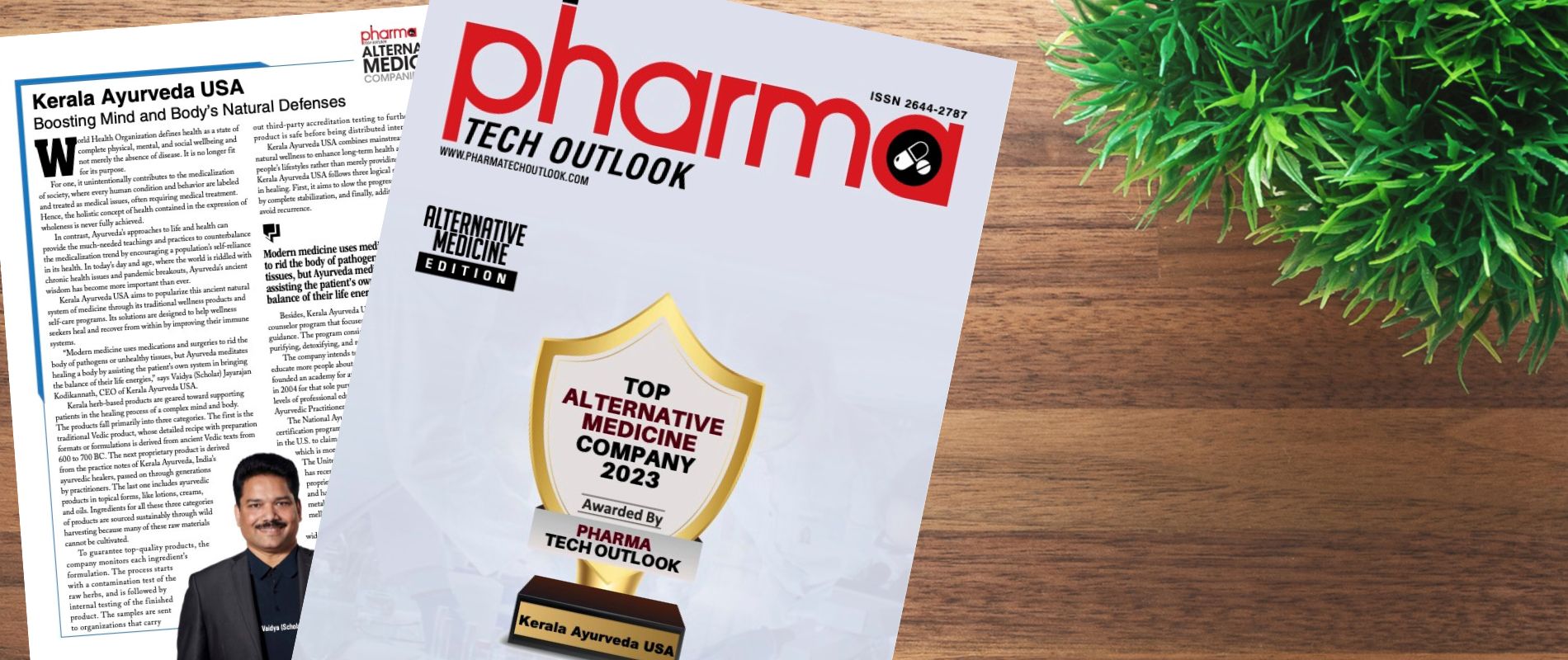 Kerala Ayurveda awarded Top Alternative Medicine Company 2023 by Pharma Tech Outlook<